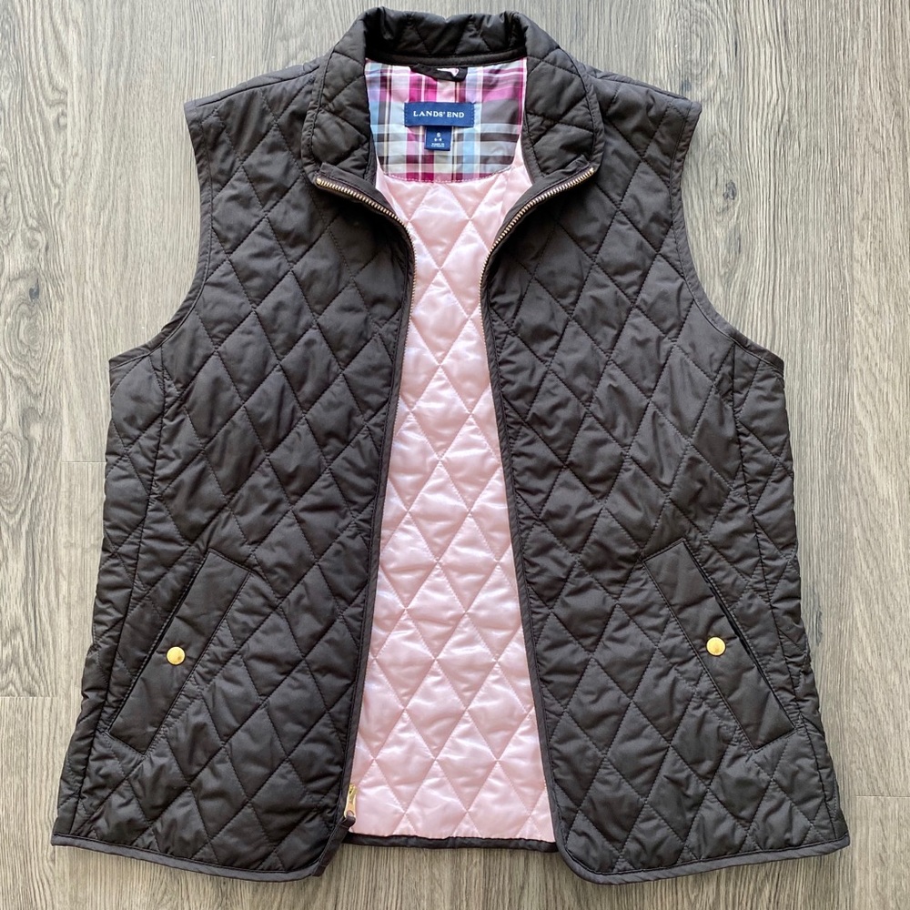 Lands’ End insulated quilted barn vest